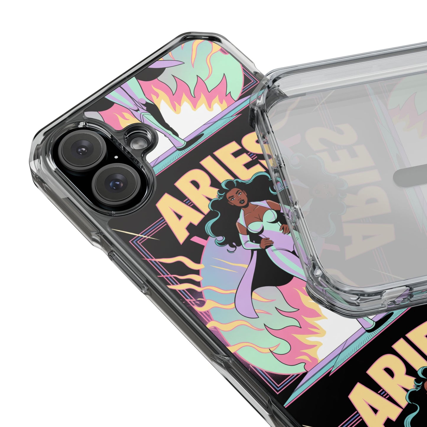Aries MagSafe Phone Case, Clear Impact Case for Astrology Lovers