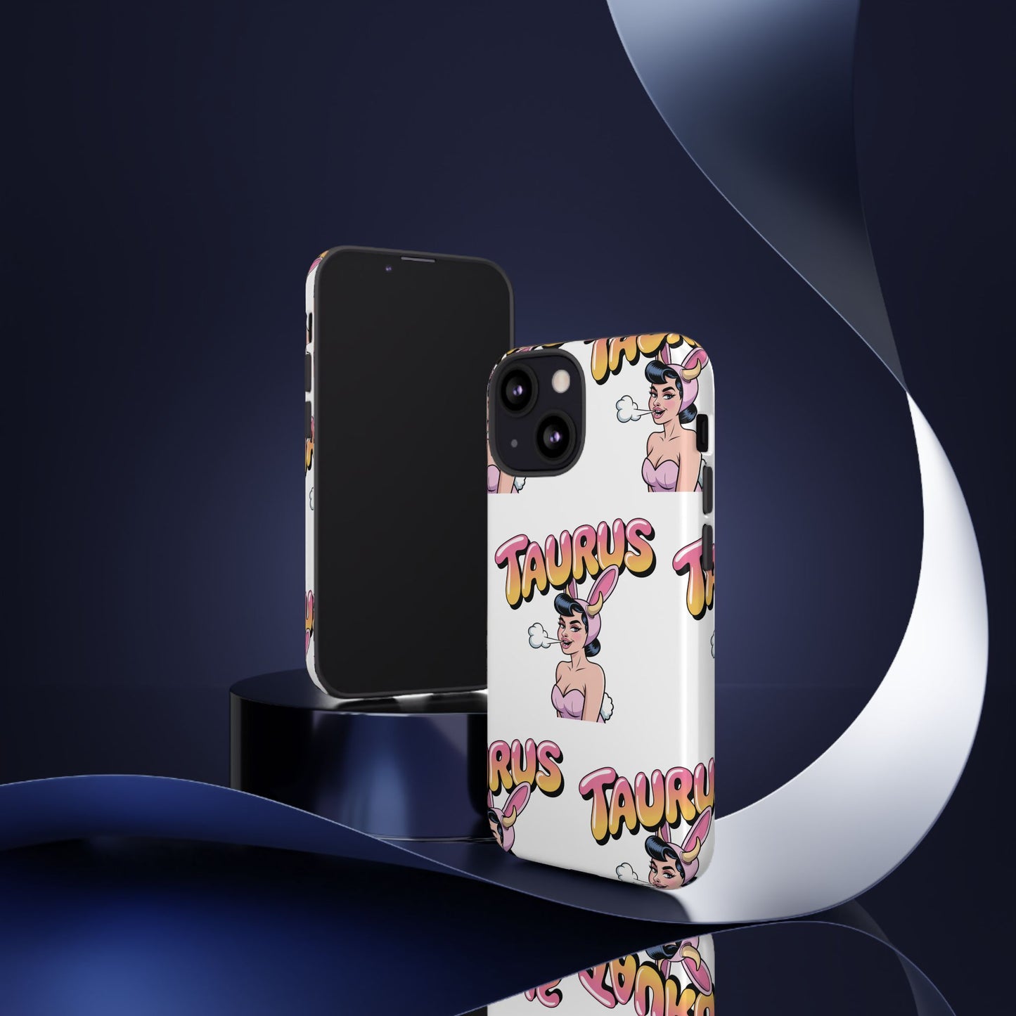 Stylish “Taurus” Phone Case, Cartoon Design