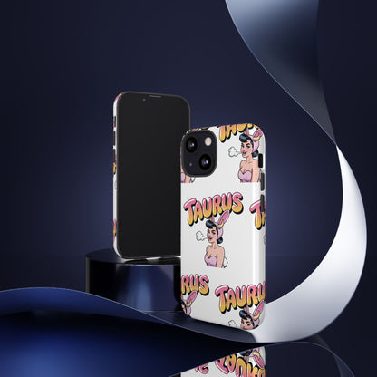Stylish “Taurus” Phone Case, Cartoon Design