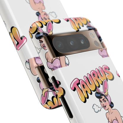 Stylish “Taurus” Phone Case, Cartoon Design