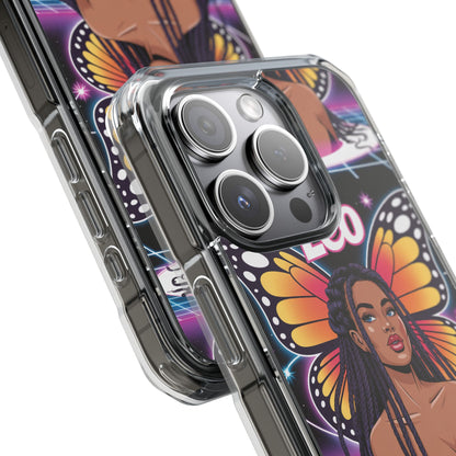 Leo Vibrant Zodiac MagSafe magnetic Phone Case | Butterfly Design