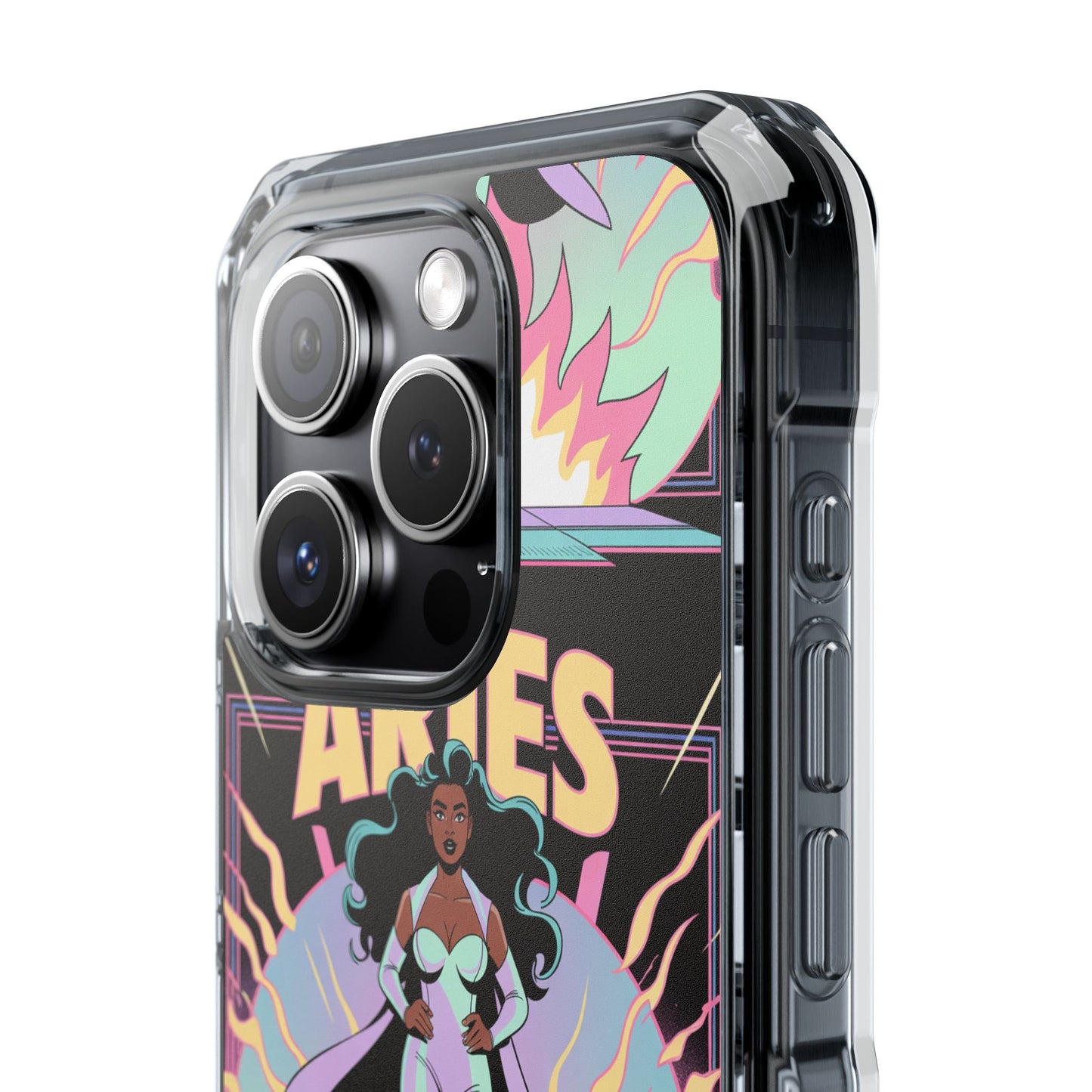 Aries MagSafe Phone Case, Clear Impact Case for Astrology Lovers