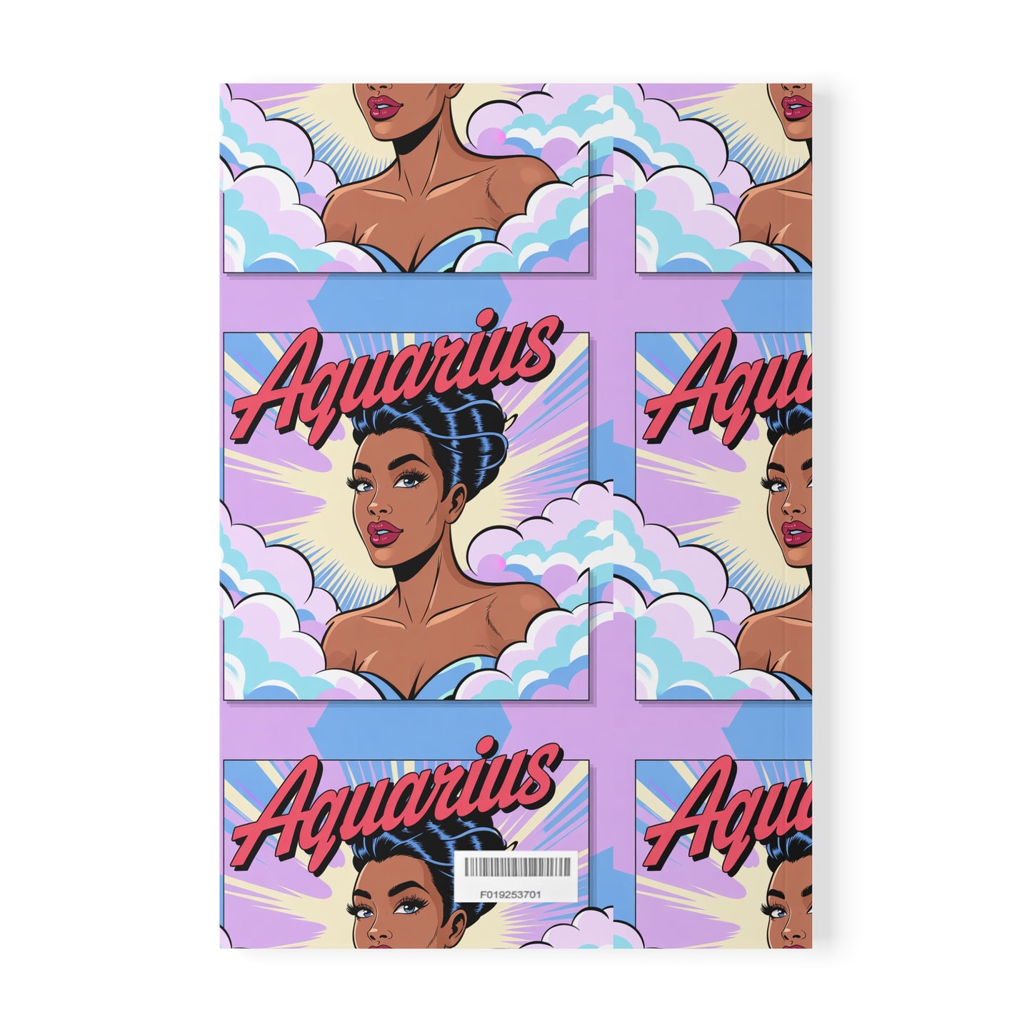 Air sign ✨ Aquarius Themed Softcover Notebook, Zodiac journal