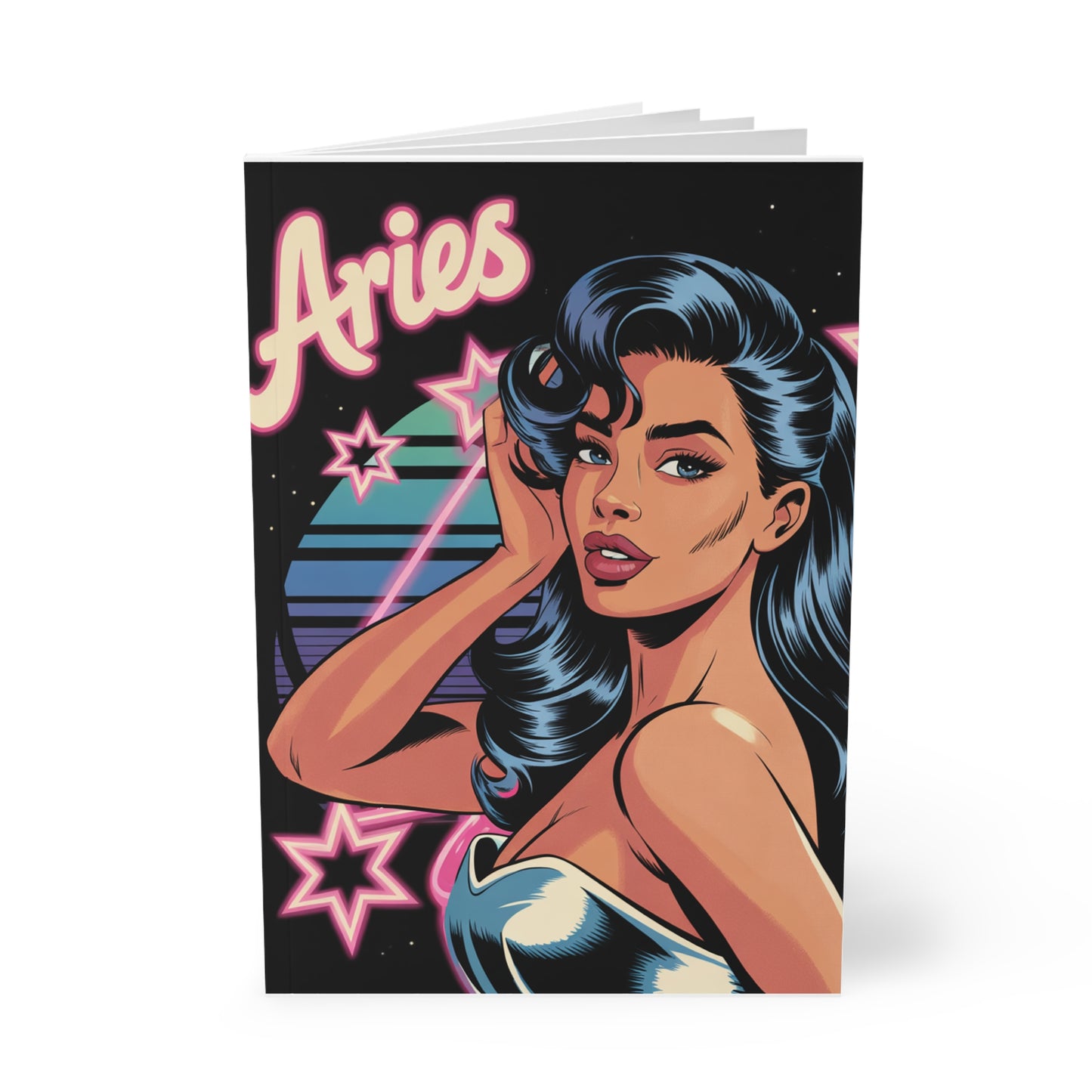 Fire Sign 🔥 Aries Softcover Notebook, Astrology Journal, Gift for Aries