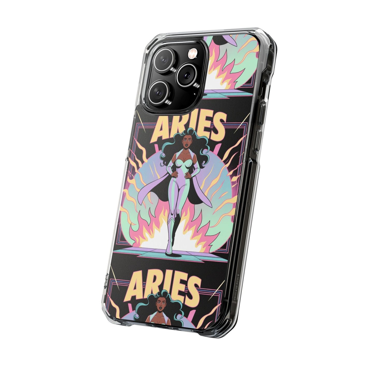 Aries MagSafe Phone Case, Clear Impact Case for Astrology Lovers