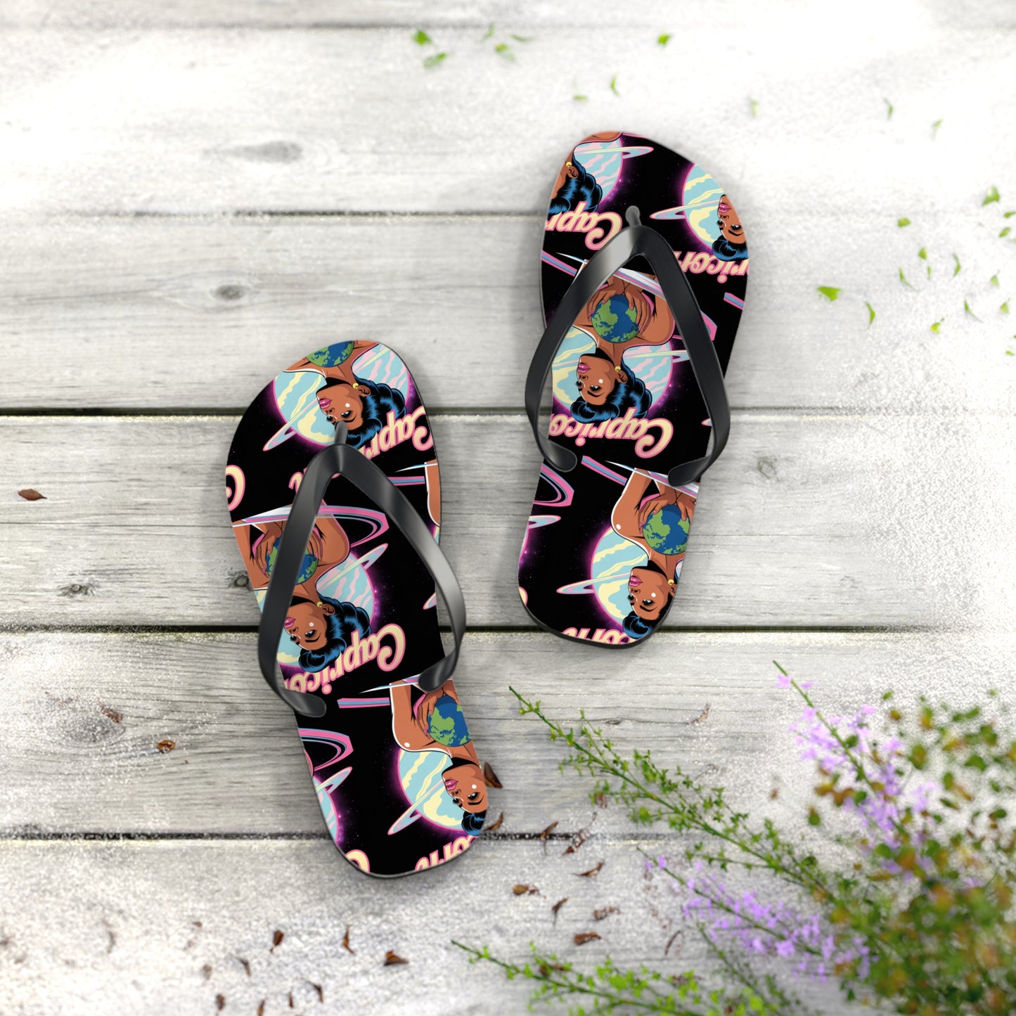 ‘CAPRICORN’ Flip Flops, Zodiac Sandals