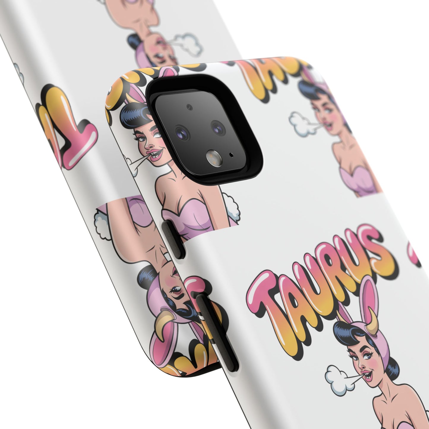 Stylish “Taurus” Phone Case, Cartoon Design