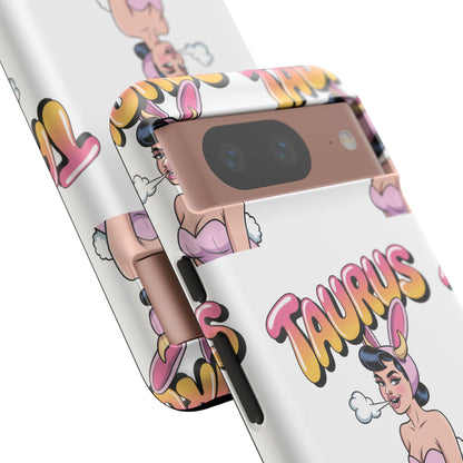 Stylish “Taurus” Phone Case, Cartoon Design