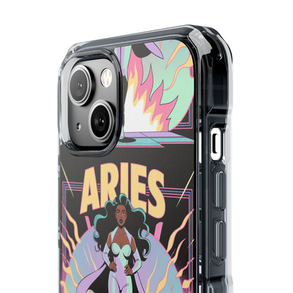 Aries MagSafe Phone Case, Clear Impact Case for Astrology Lovers