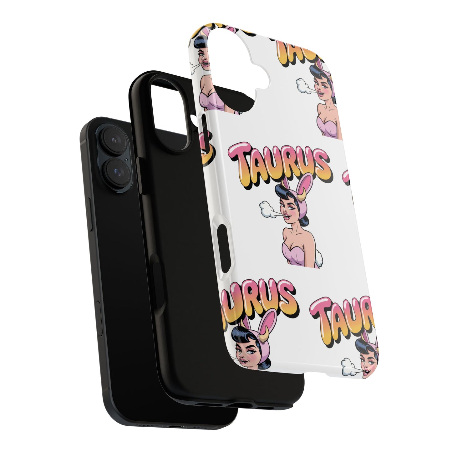 Stylish “Taurus” Phone Case, Cartoon Design
