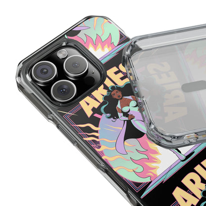 Aries MagSafe Phone Case, Clear Impact Case for Astrology Lovers