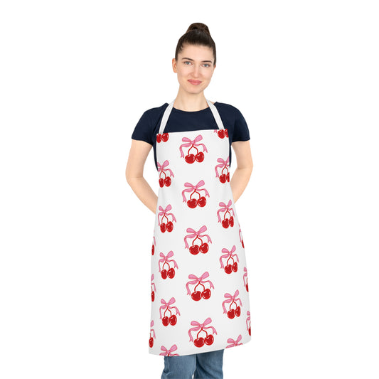 Cherry Adult Apron, Cute Baking Gift, Kitchen Accessory, Chef Apron