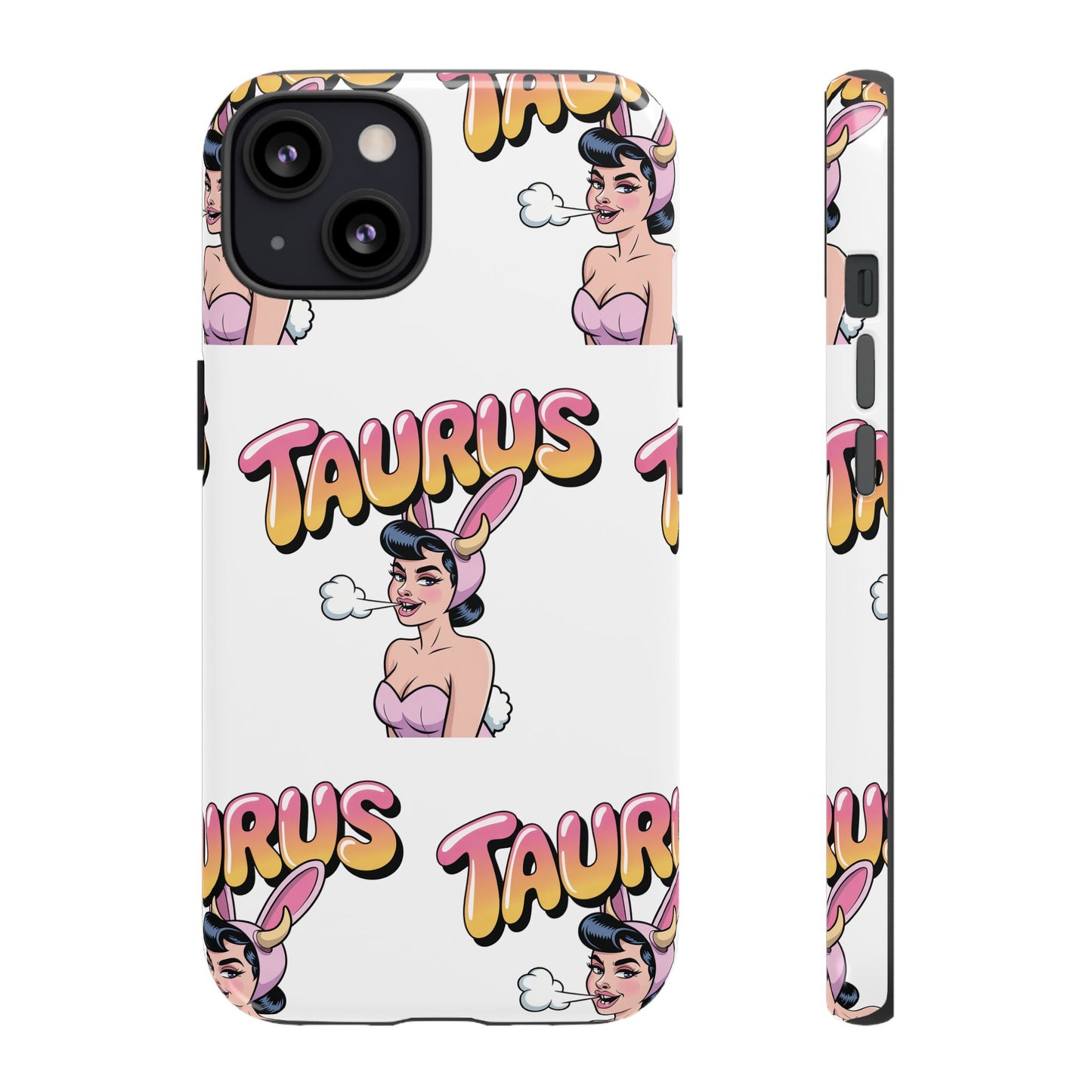 Stylish “Taurus” Phone Case, Cartoon Design