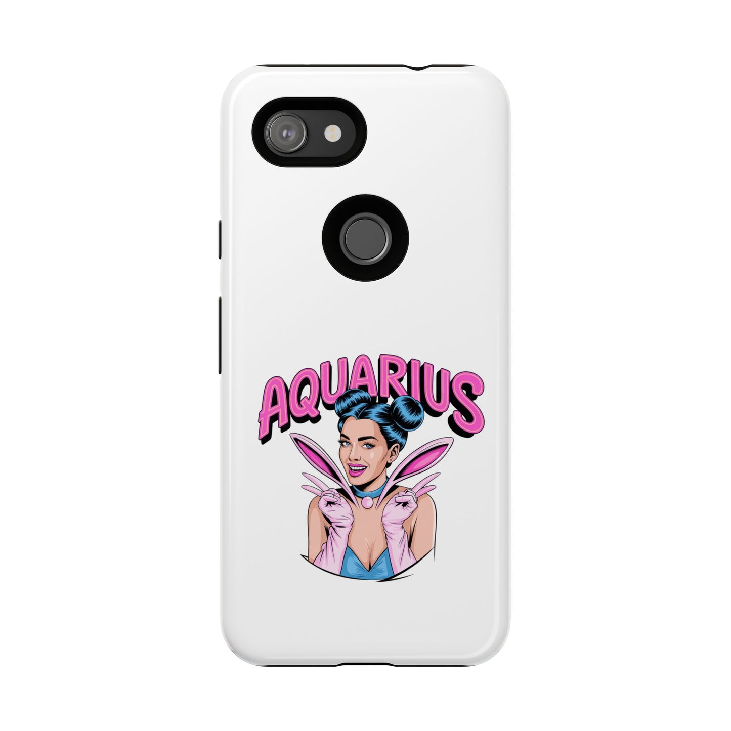 “AQUARIUS” Phone Case with Retro Look