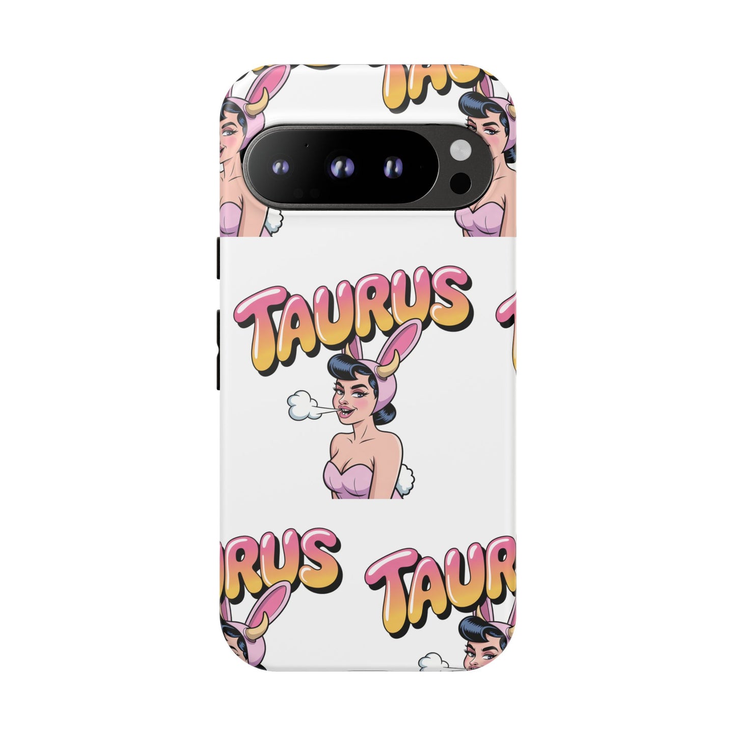 Stylish “Taurus” Phone Case, Cartoon Design