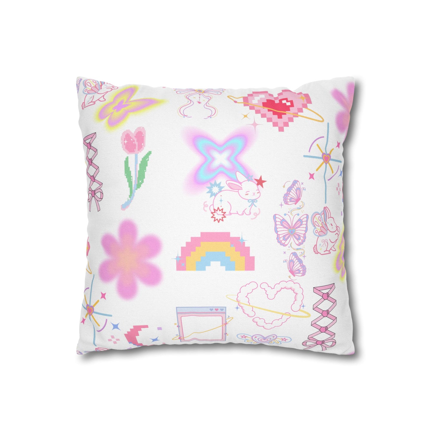 Whimsical Decorative Pillowcase, Colourful Home Decor
