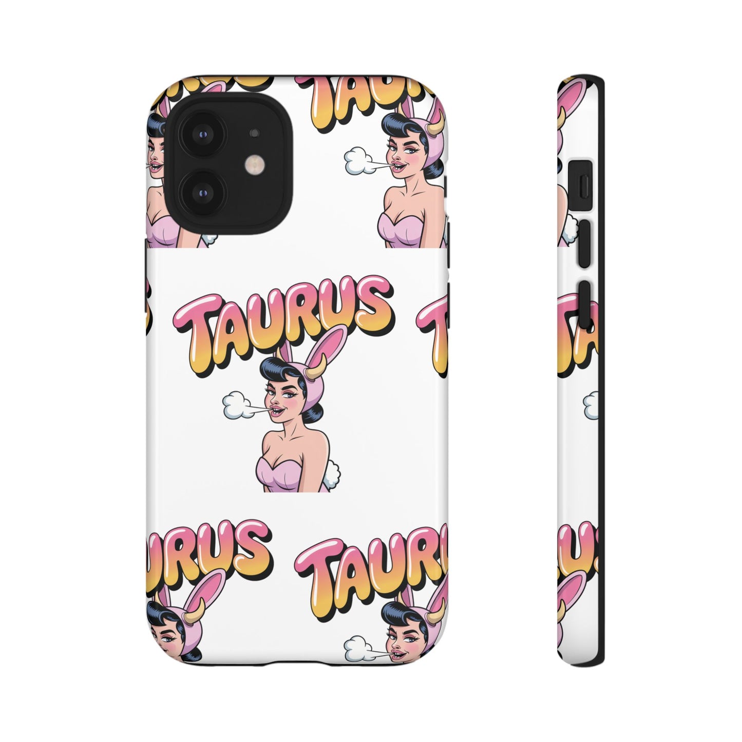 Stylish “Taurus” Phone Case, Cartoon Design