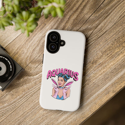 “AQUARIUS” Phone Case with Retro Look
