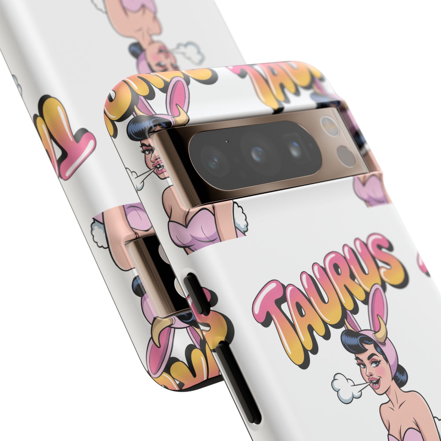 Stylish “Taurus” Phone Case, Cartoon Design
