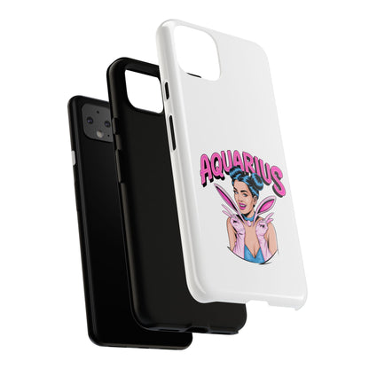 “AQUARIUS” Phone Case with Retro Look