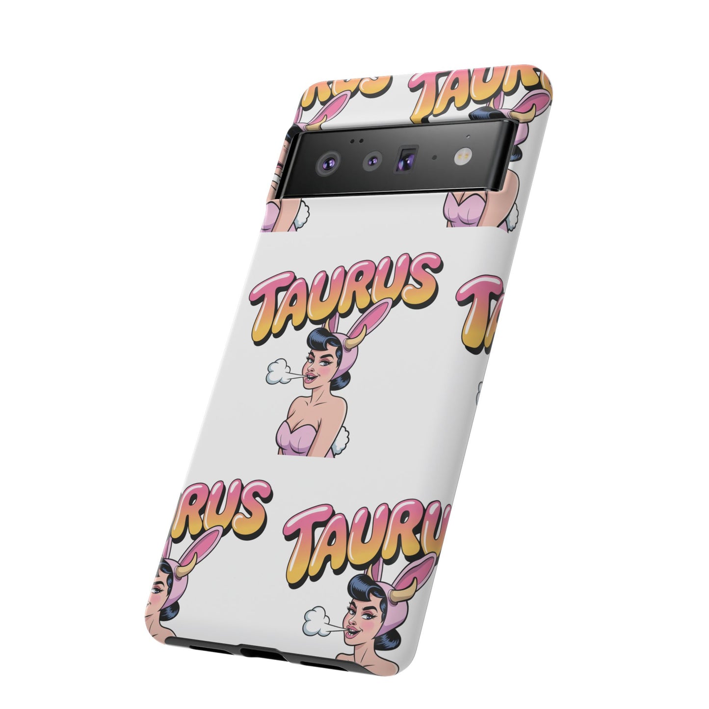 Stylish “Taurus” Phone Case, Cartoon Design