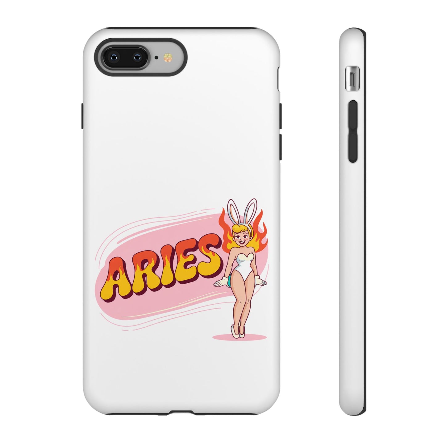“ARIES” Cute Bunny Phone Case, Tough Phone Cover, Retro Style Case