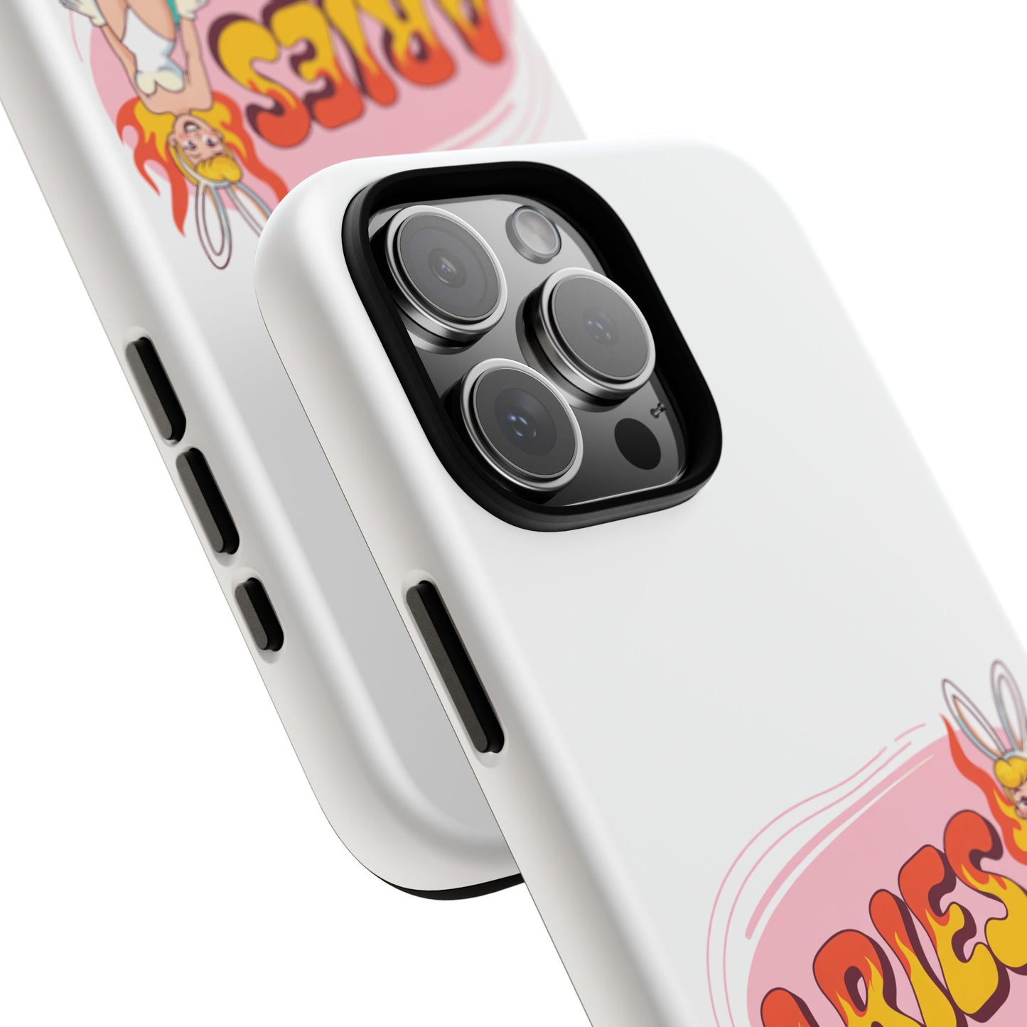 “ARIES” Cute Bunny Phone Case, Tough Phone Cover, Retro Style Case