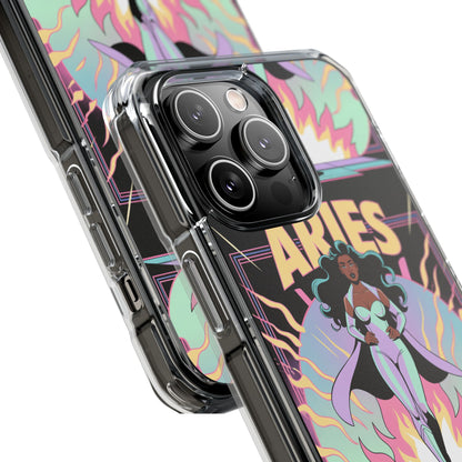 Aries MagSafe Phone Case, Clear Impact Case for Astrology Lovers
