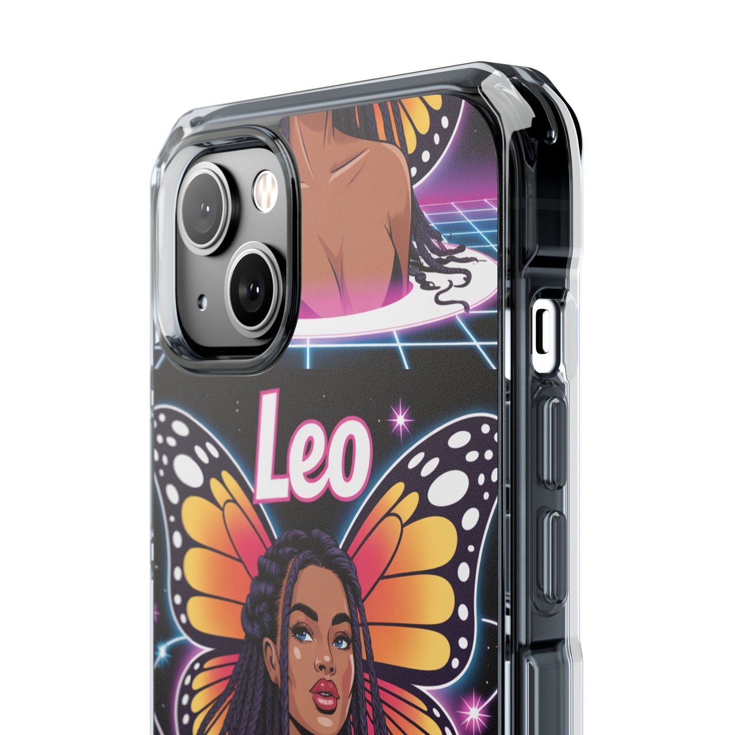 Leo Vibrant Zodiac MagSafe magnetic Phone Case | Butterfly Design