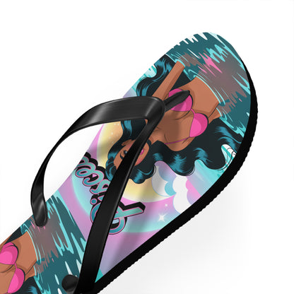 ‘PISCES’ Beach Flip Flops, Summer Footwear