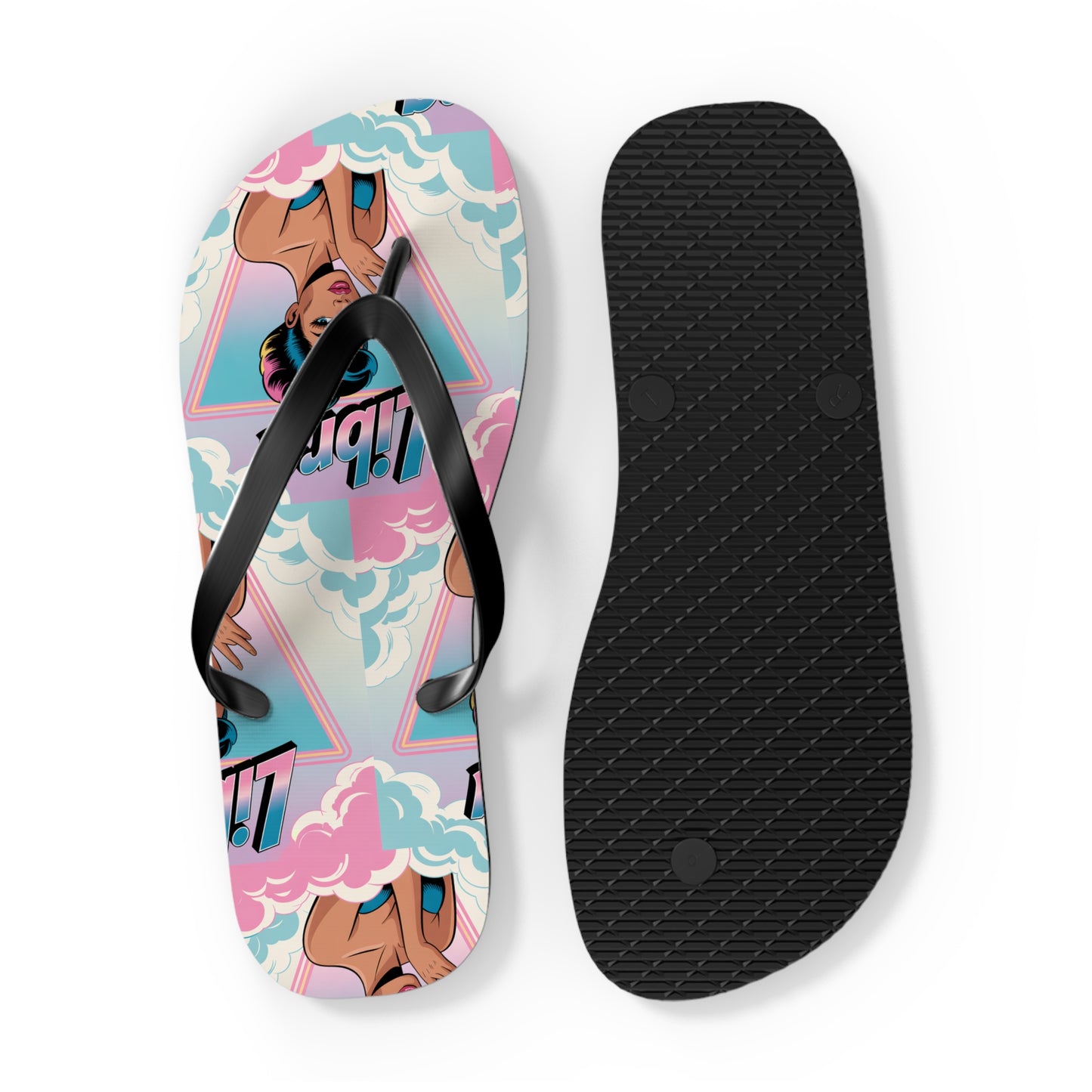 ‘LIBRA’ Flip Flops for Summer Fun, Vacation Footwear, Pool Party Essentials