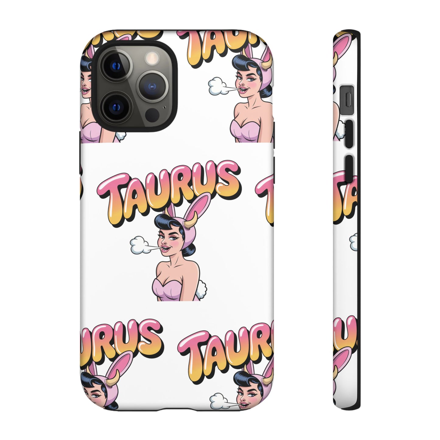 Stylish “Taurus” Phone Case, Cartoon Design