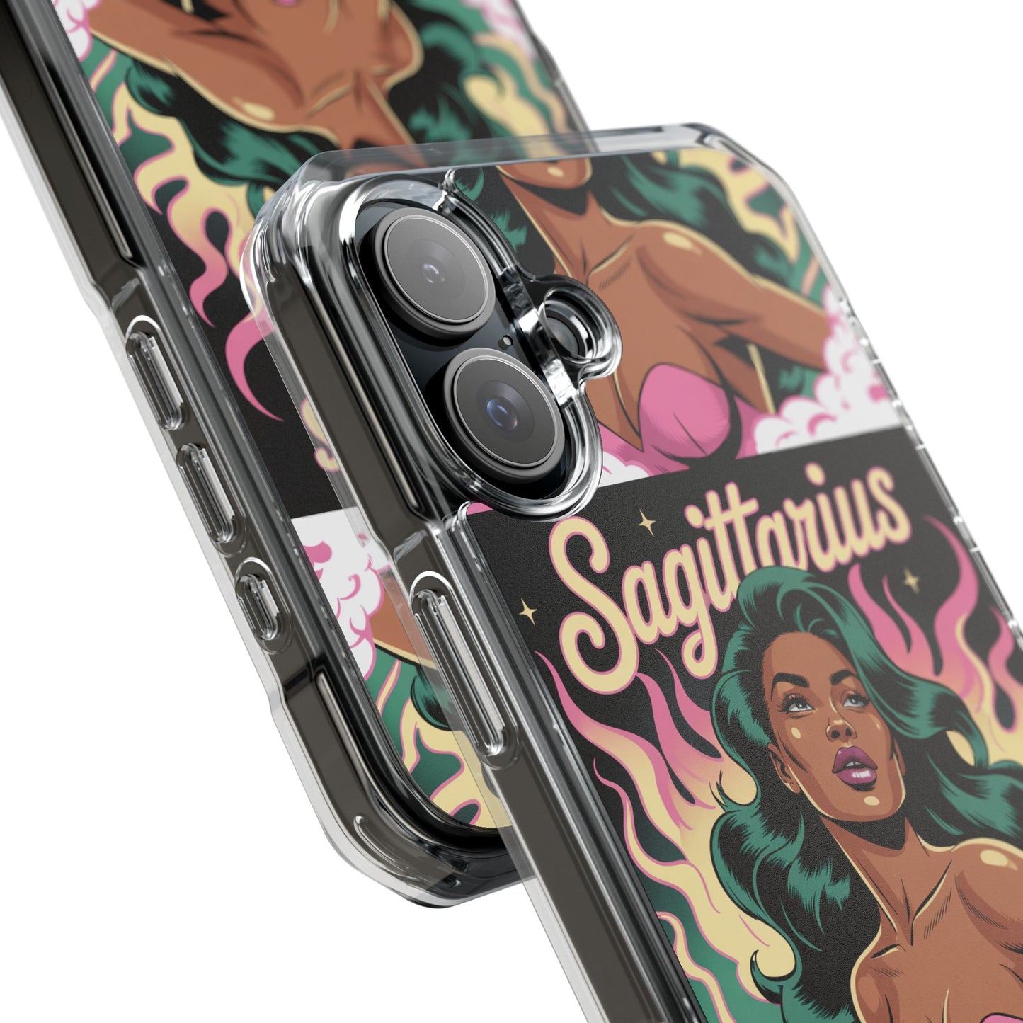 Sagittarius Zodiac Phone Case, MagSafe Magnetic Clear Impact Cases for Astrology Lovers