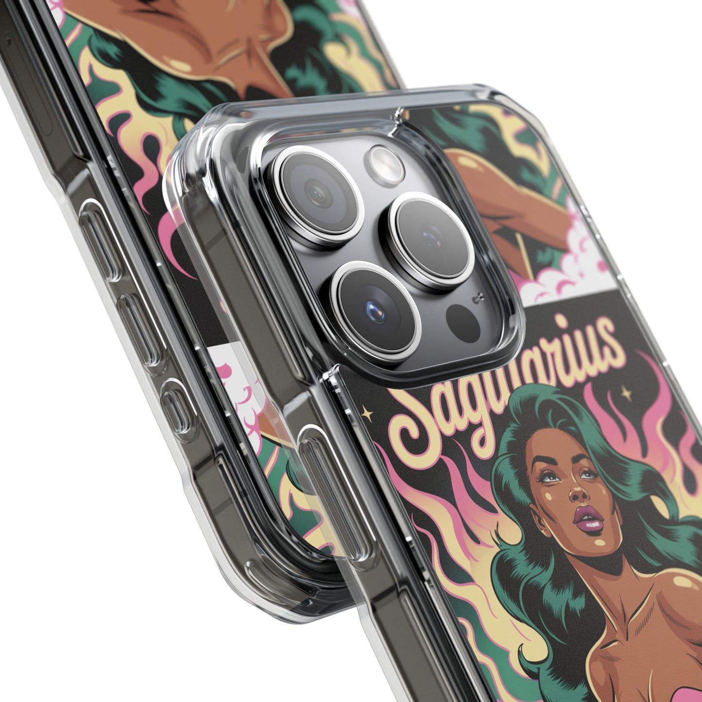 Sagittarius Zodiac Phone Case, MagSafe Magnetic Clear Impact Cases for Astrology Lovers