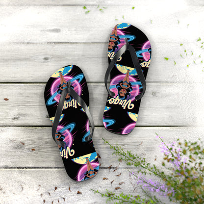 ‘VIRGO’ Cosmic Flip Flops, Beach Footwear, Summer Sandals