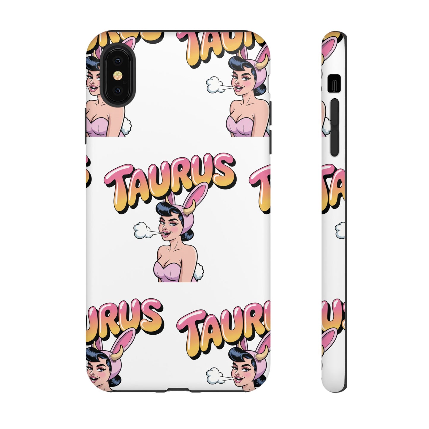 Stylish “Taurus” Phone Case, Cartoon Design