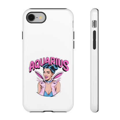 “AQUARIUS” Phone Case with Retro Look