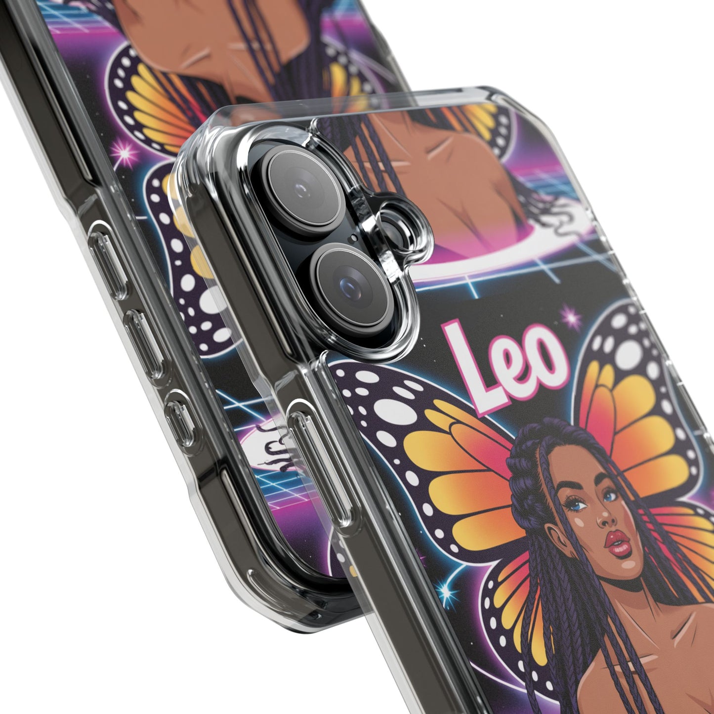 Leo Vibrant Zodiac MagSafe magnetic Phone Case | Butterfly Design