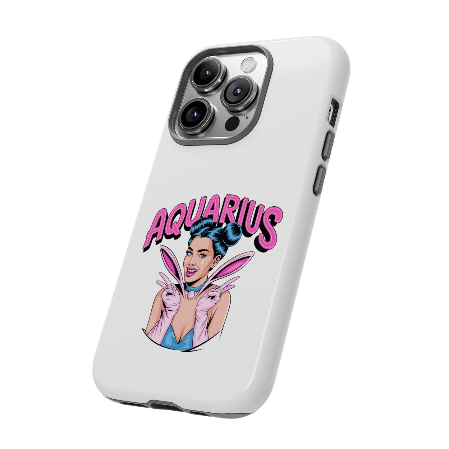 “AQUARIUS” Phone Case with Retro Look