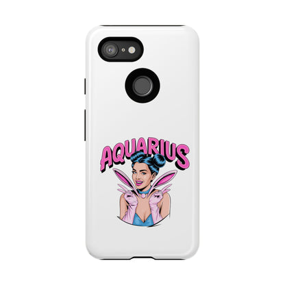 “AQUARIUS” Phone Case with Retro Look