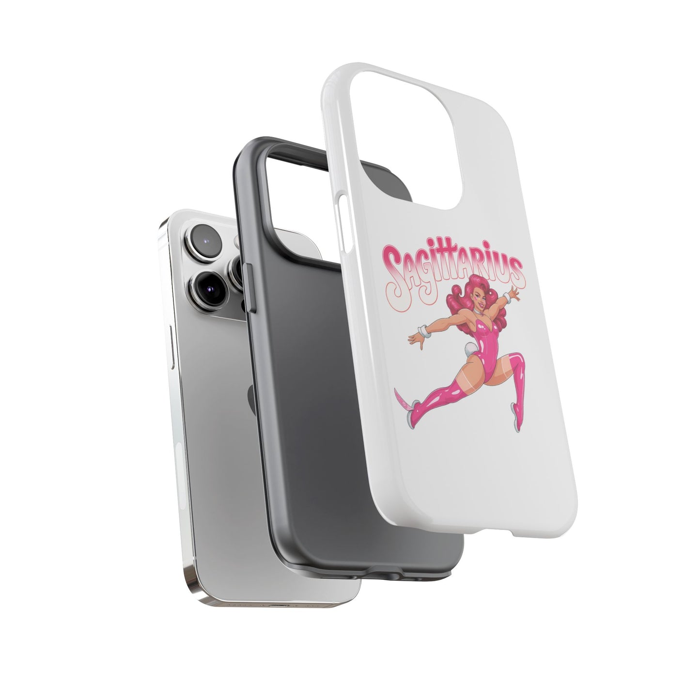 “Sagittarius” phone case Pink Dollar Bill Woman Bunny Costume