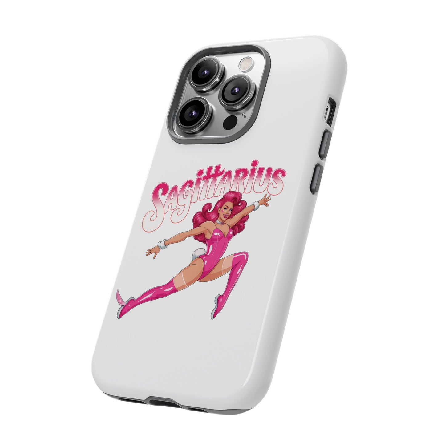 “Sagittarius” phone case Pink Dollar Bill Woman Bunny Costume