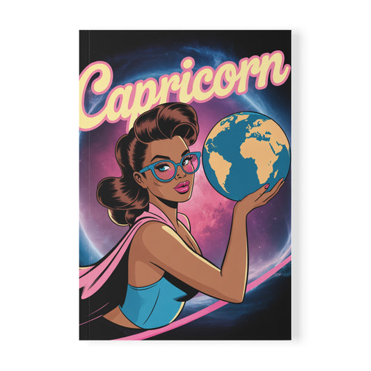 Earth sign 🌏 Capricorn A5 Softcover Notebook, Journal, Sketchbook