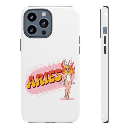 “ARIES” Cute Bunny Phone Case, Tough Phone Cover, Retro Style Case
