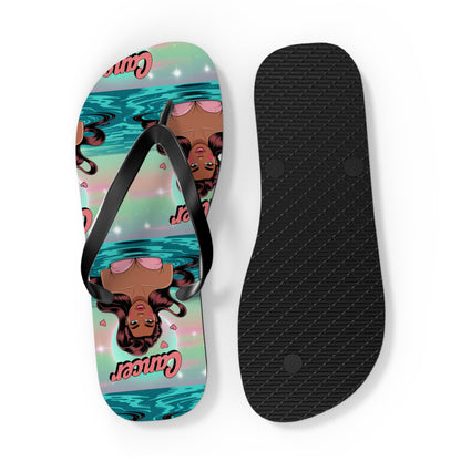 Zodiac ‘CANCER’ Beach Flip Flops - Summer Sandals