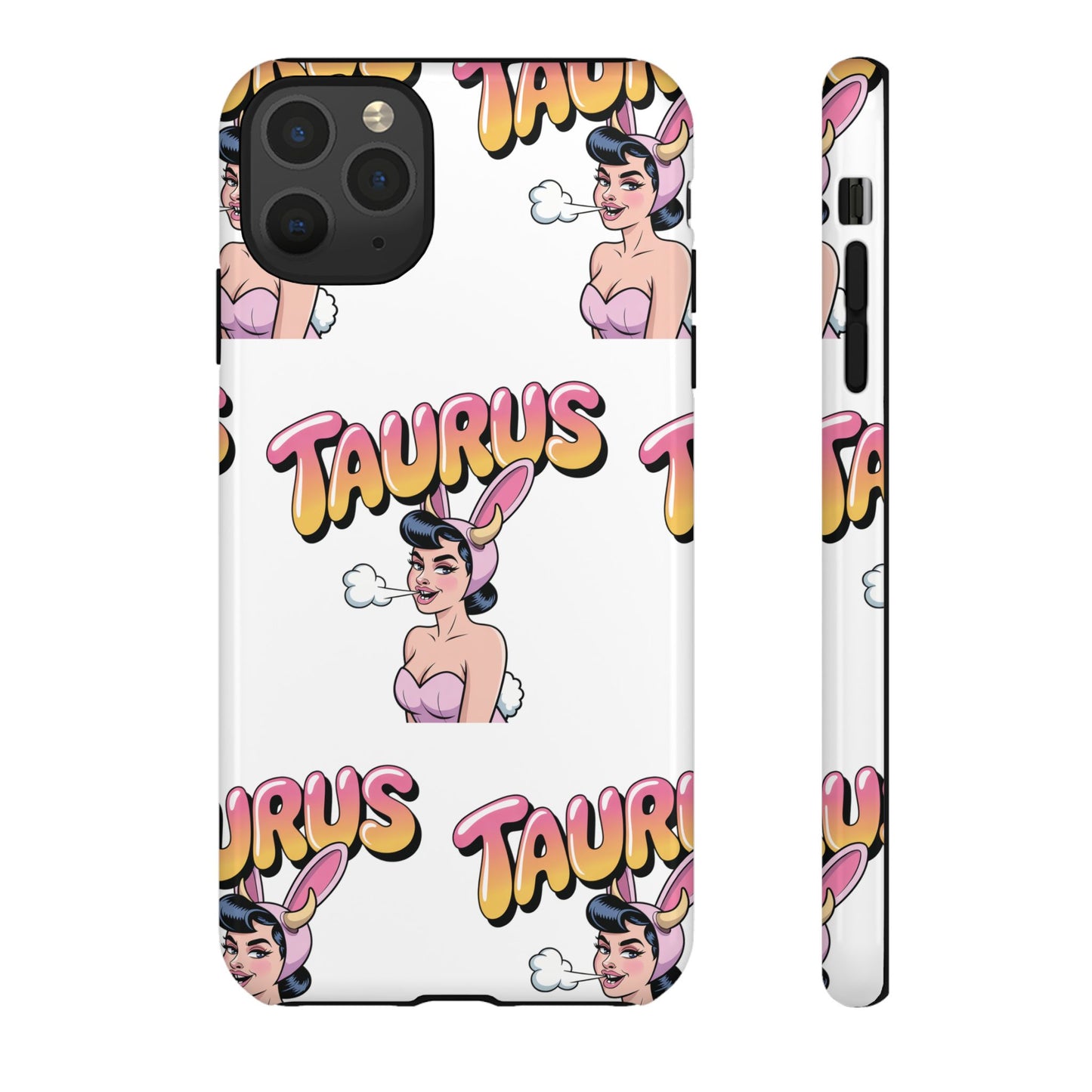 Stylish “Taurus” Phone Case, Cartoon Design