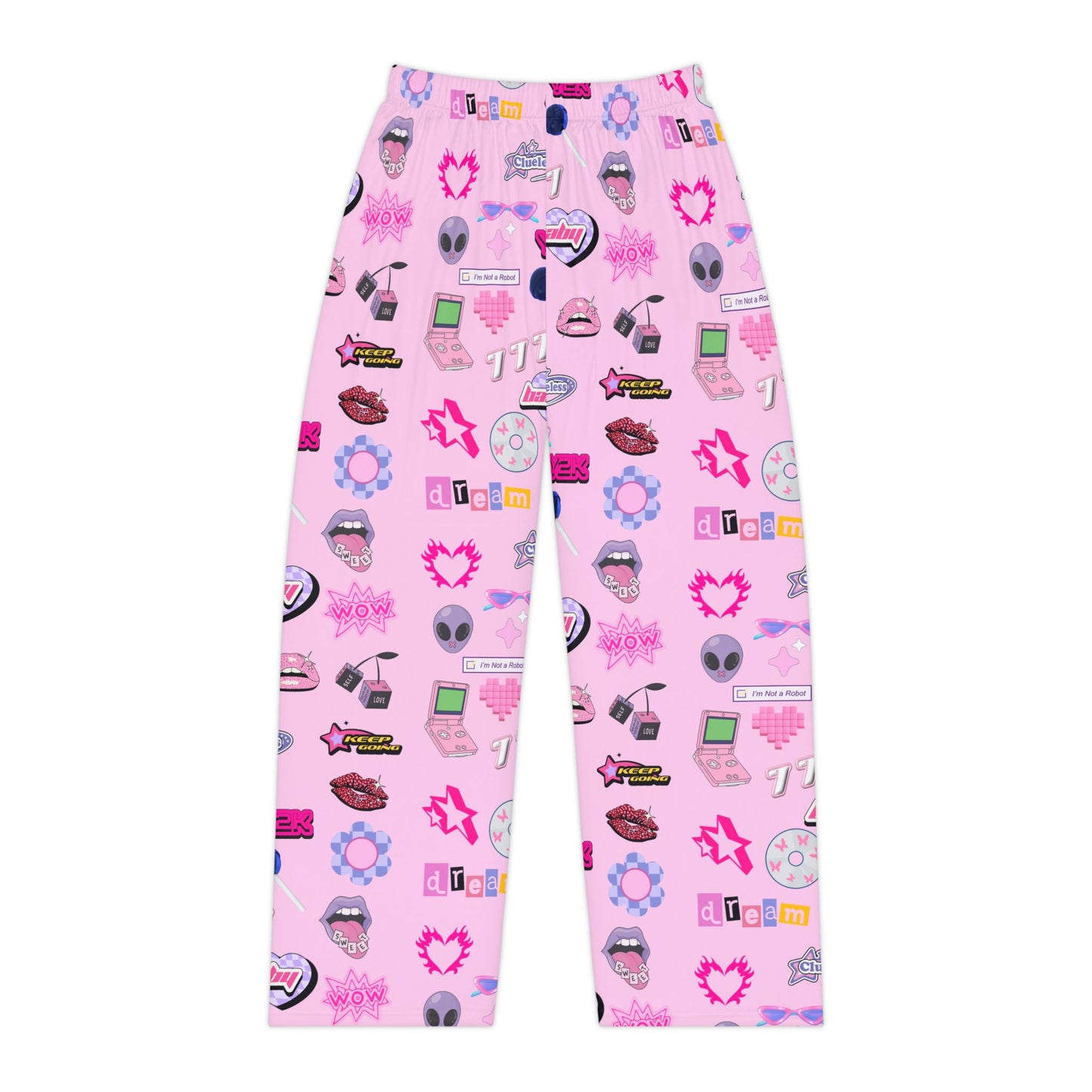 Lucky Charm Y2K Lounge Pants in Pink, Women’s sleepwear