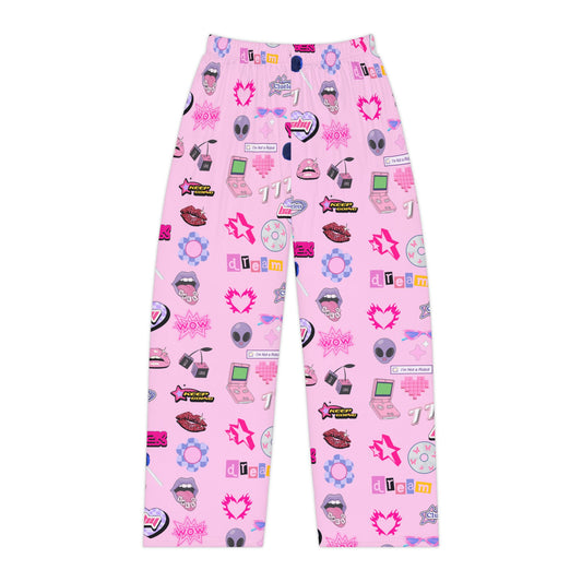 Lucky Charm Y2K Lounge Pants in Pink, Women’s sleepwear