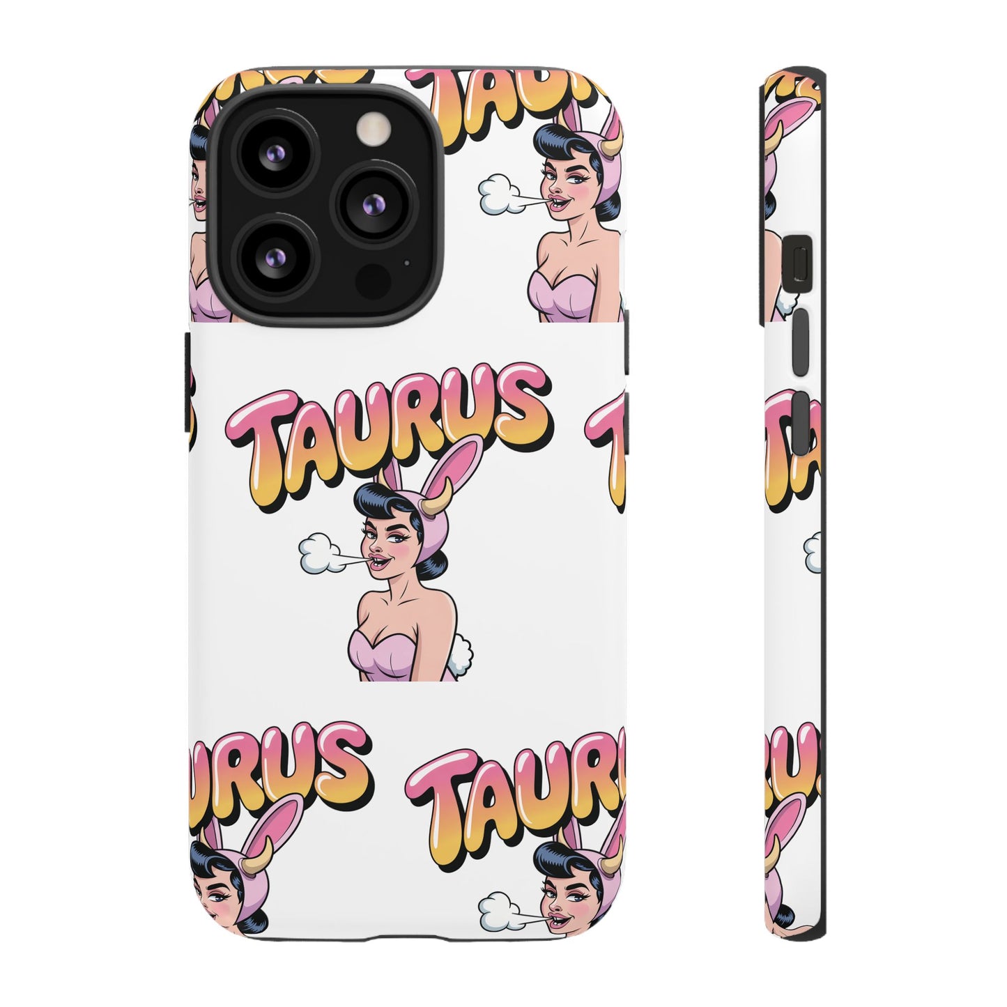 Stylish “Taurus” Phone Case, Cartoon Design