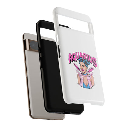 “AQUARIUS” Phone Case with Retro Look